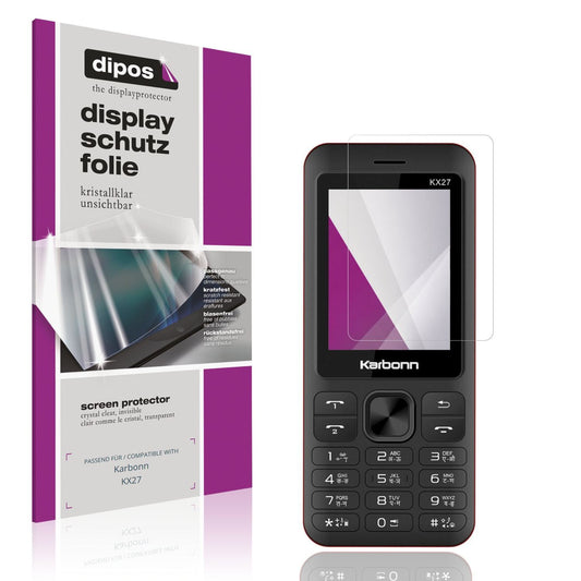 4x Schutzfolie klar für Karbonn KX27 Display-Schut (1)