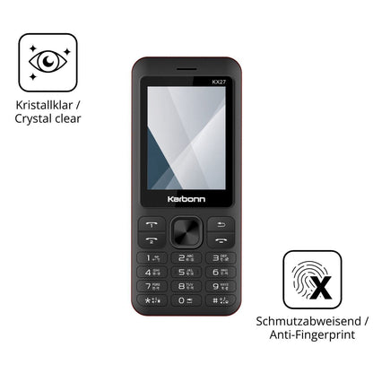 2x 9H Schutzfolie für Karbonn KX27 Panzerfolie (5)