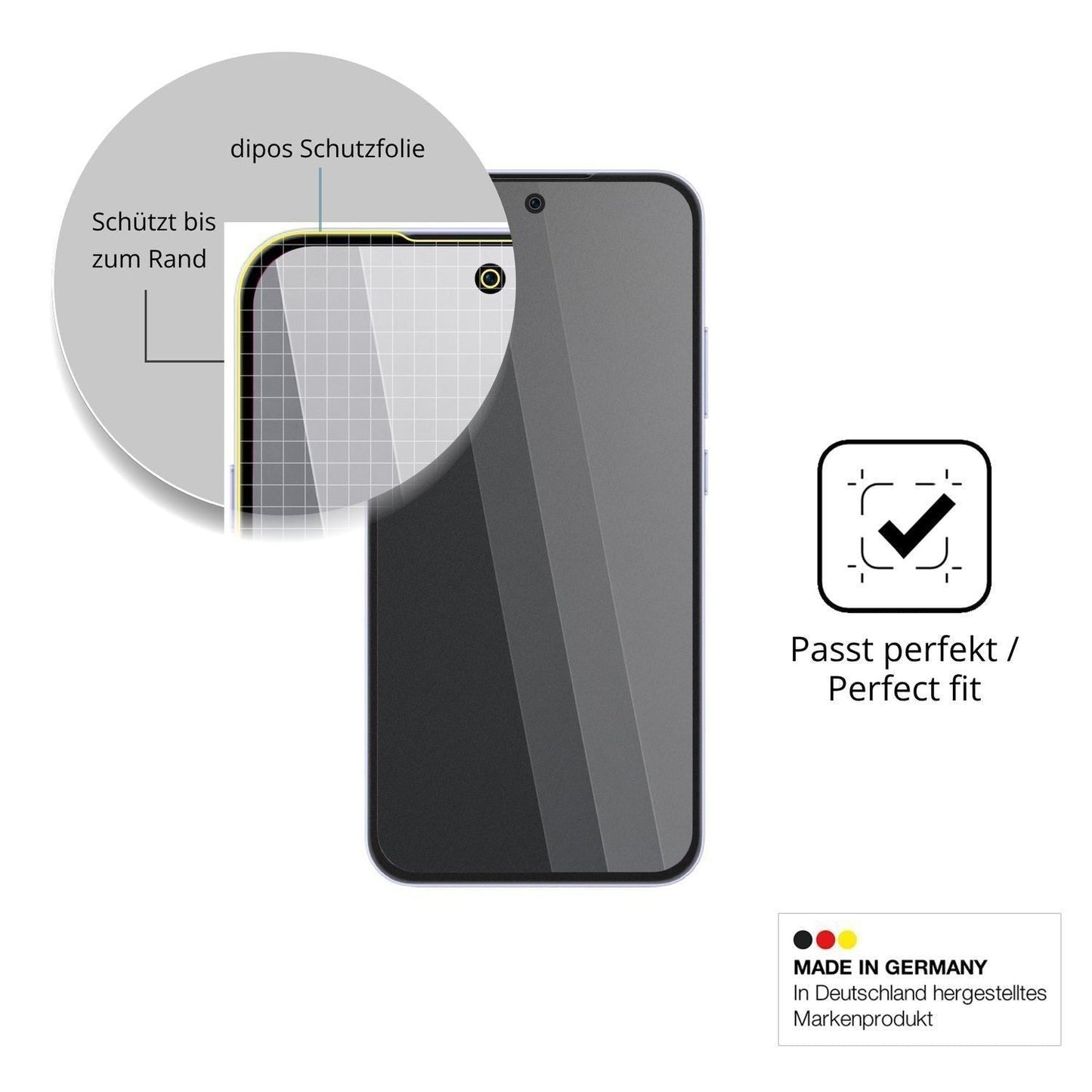 Blickschutzfolie für Oppo Reno16 F 5G matt Schutzf (4)
