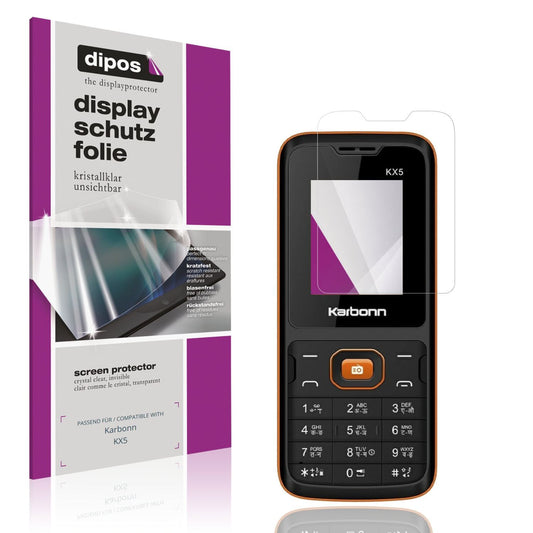 4x Schutzfolie klar für Karbonn KX5 Display-Schutz (1)