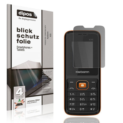 Blickschutzfolie für Karbonn KX5 matt Schutzfolie  (1)