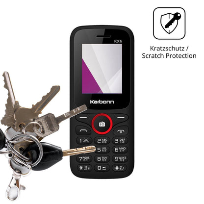 4x Schutzfolie klar für Karbonn KX1i Display-Schut (4)