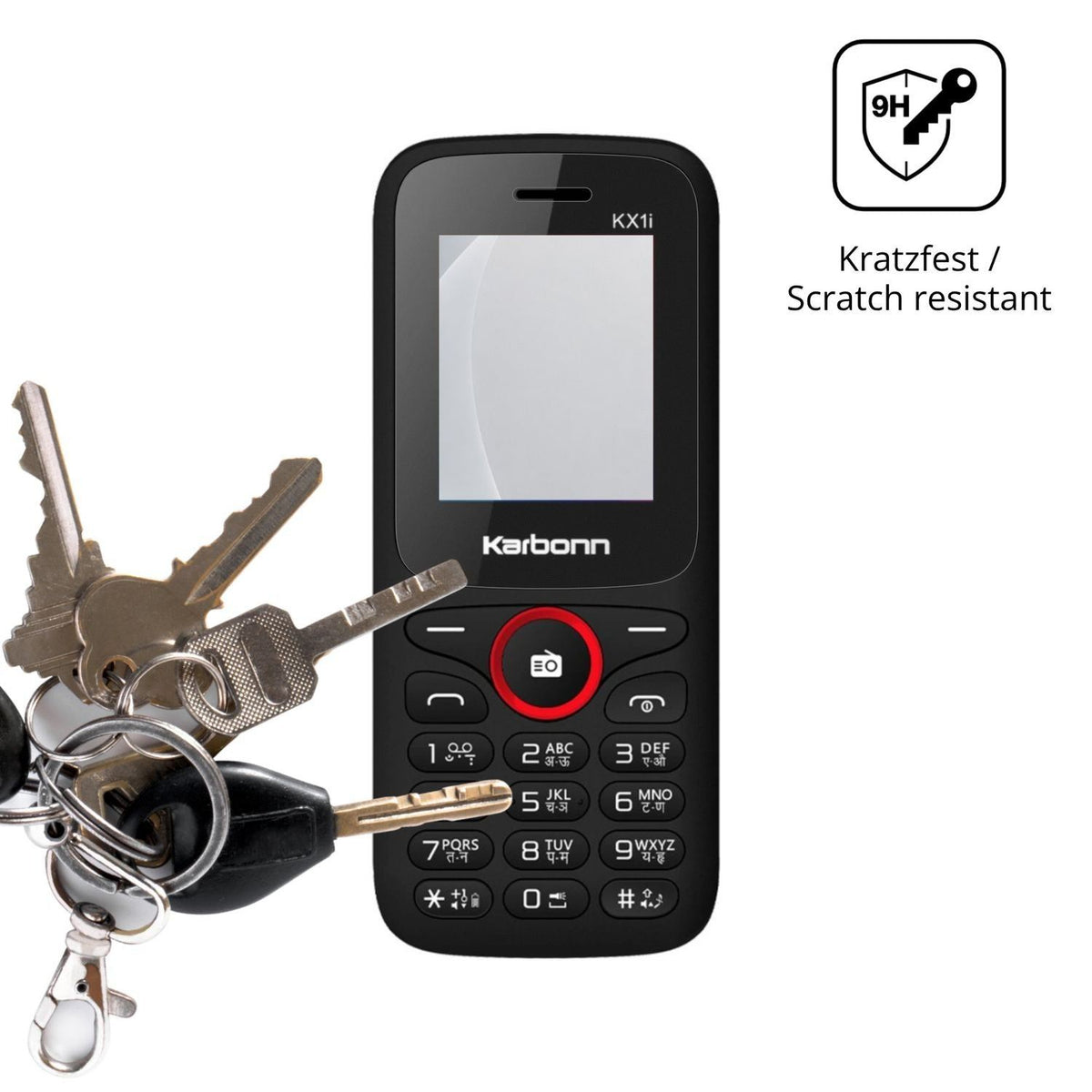2x 9H Schutzfolie matt für Karbonn KX1i Panzerfoli (3)