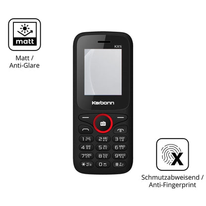 2x 9H Schutzfolie matt für Karbonn KX1i Panzerfoli (5)