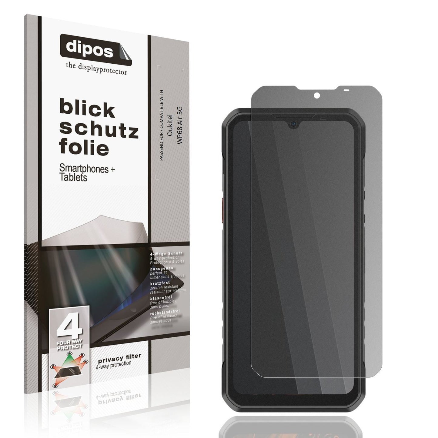 Blickschutzfolie für Oukitel WP68 Air 5G matt Schu (1)