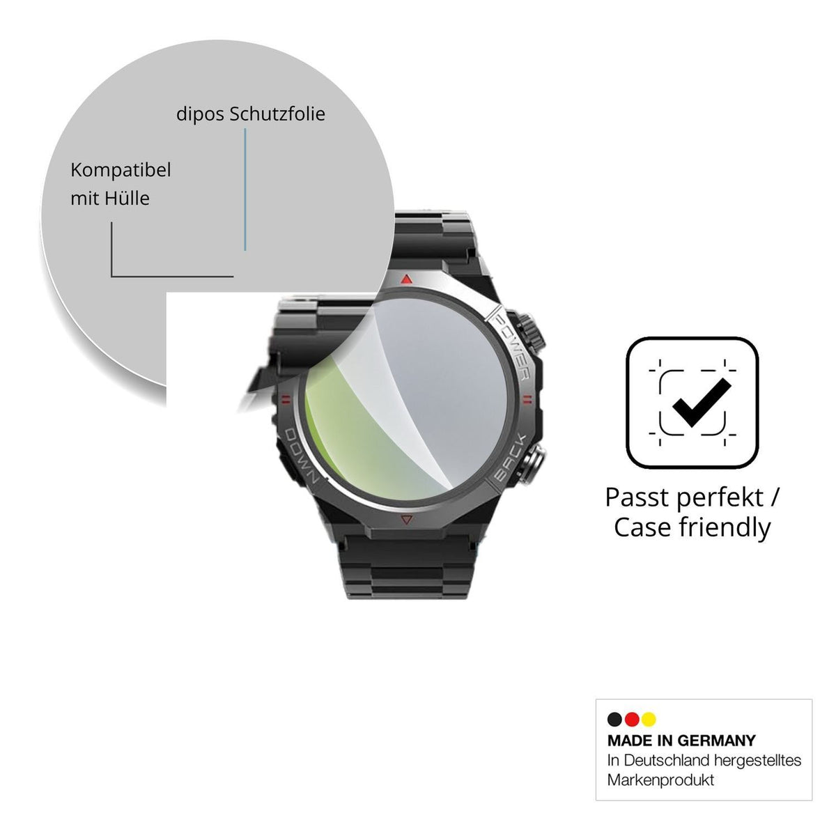 6x Schutzfolie matt für Qecnato S10 Display-Schutz (6)