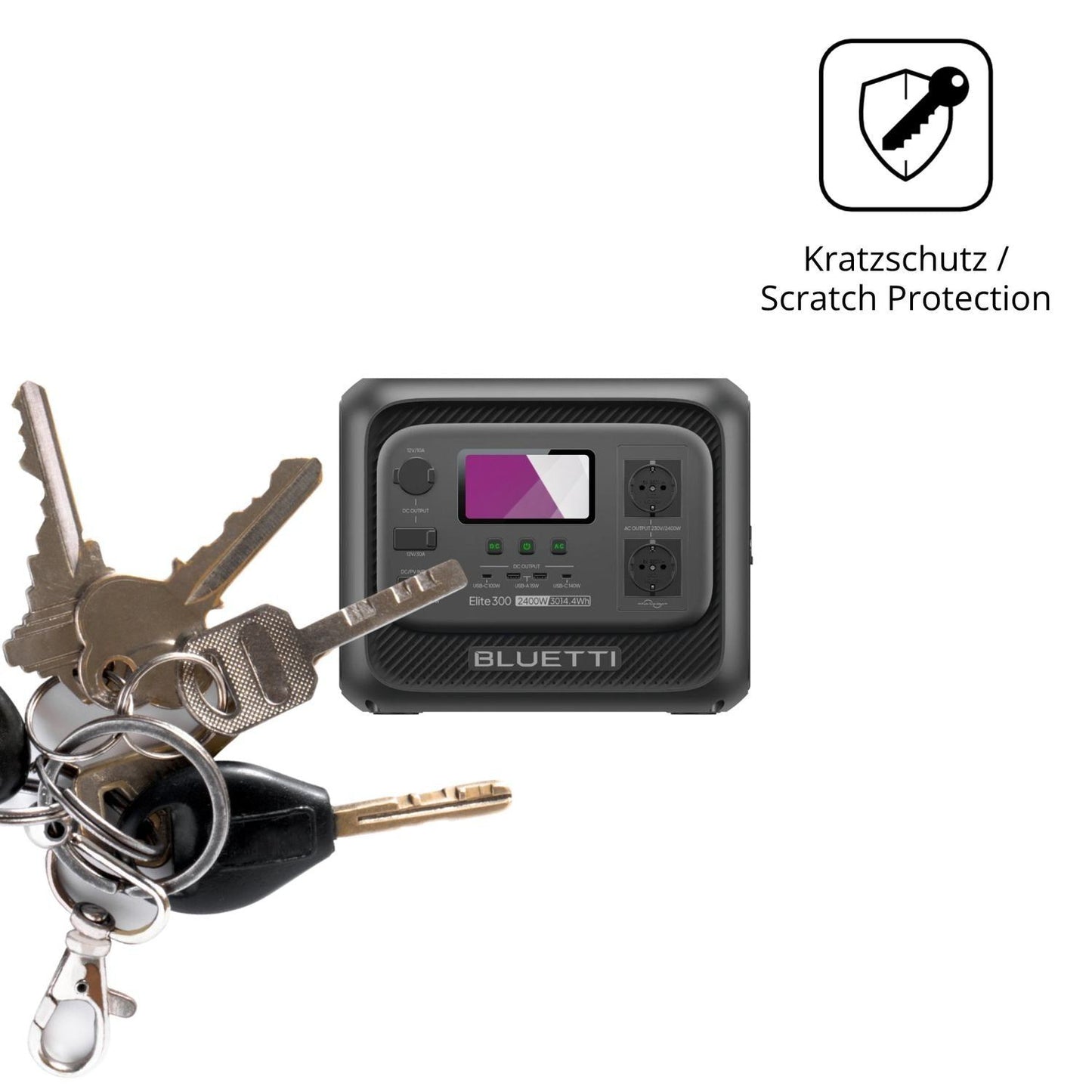 4x Schutzfolie klar für Bluetti Elite 300 Display- (4)
