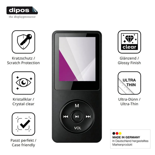 4x Schutzfolie klar für Witfoam SHD151 MP3-Player  (1)