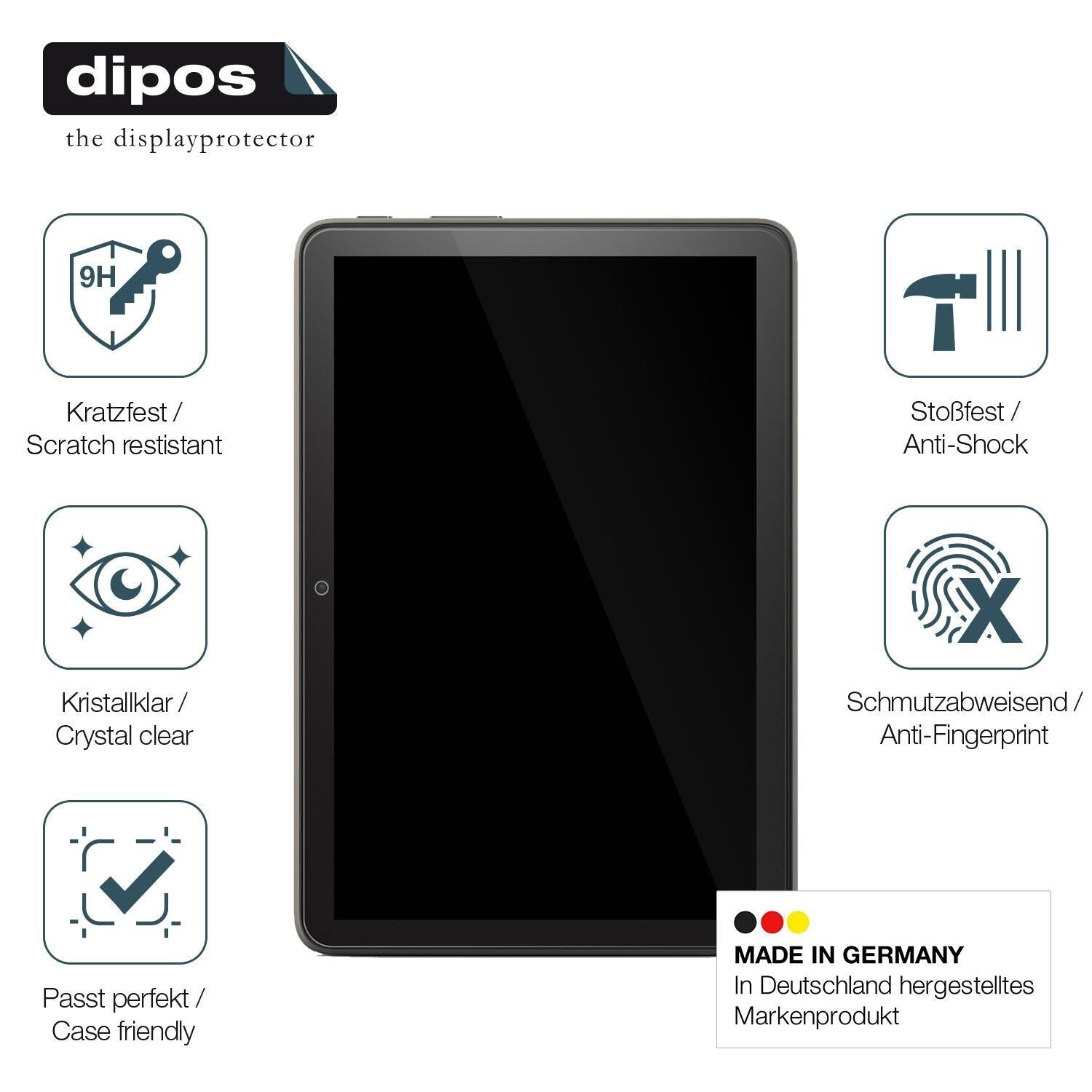2x 9H Schutzfolie für Amazon Fire HD 8 Kids (2022) (7)