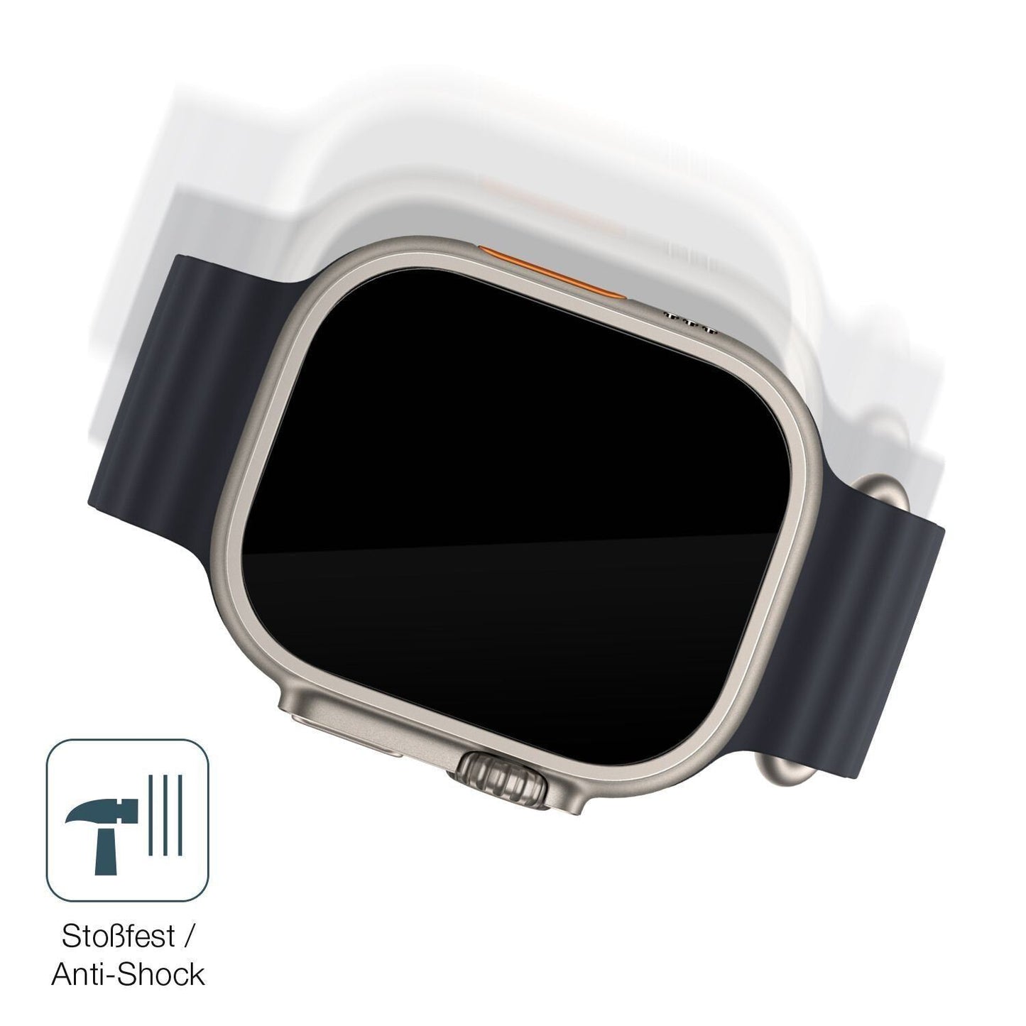 2x 9H Schutzfolie für Apple Watch Ultra Panzerfoli (4)