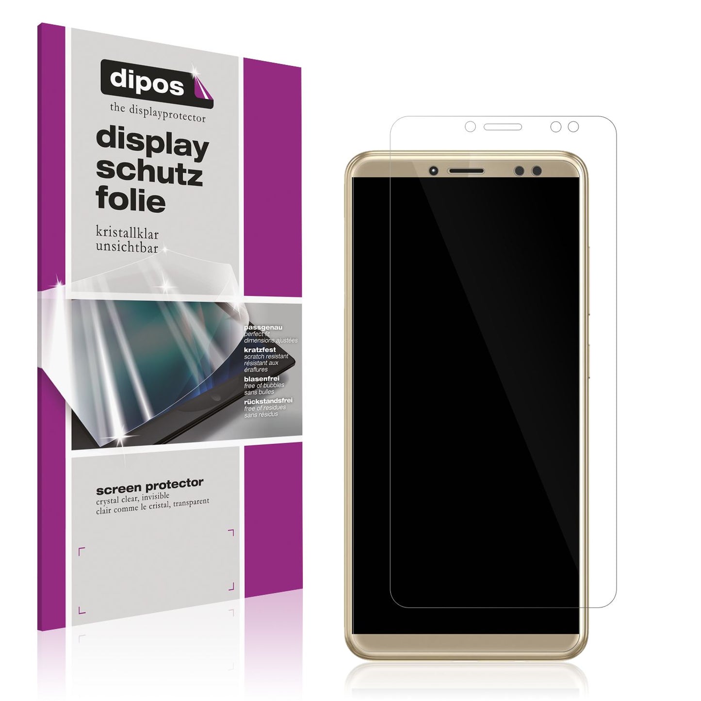 5x Schutzfolie klar für WALTON Primo S6 infinity D (1)