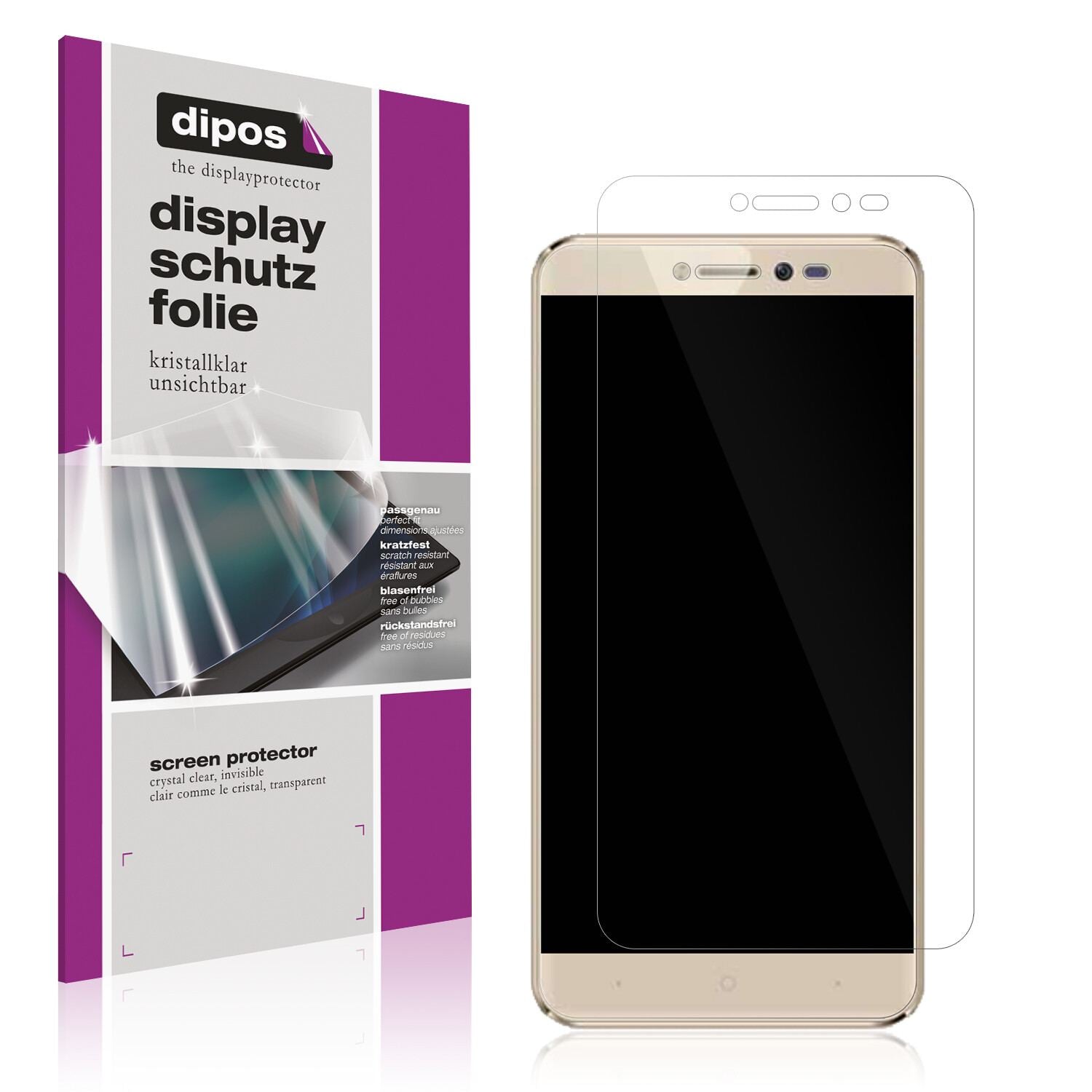 2x Schutzfolie klar für Symphony i10 Plus Display- (1)