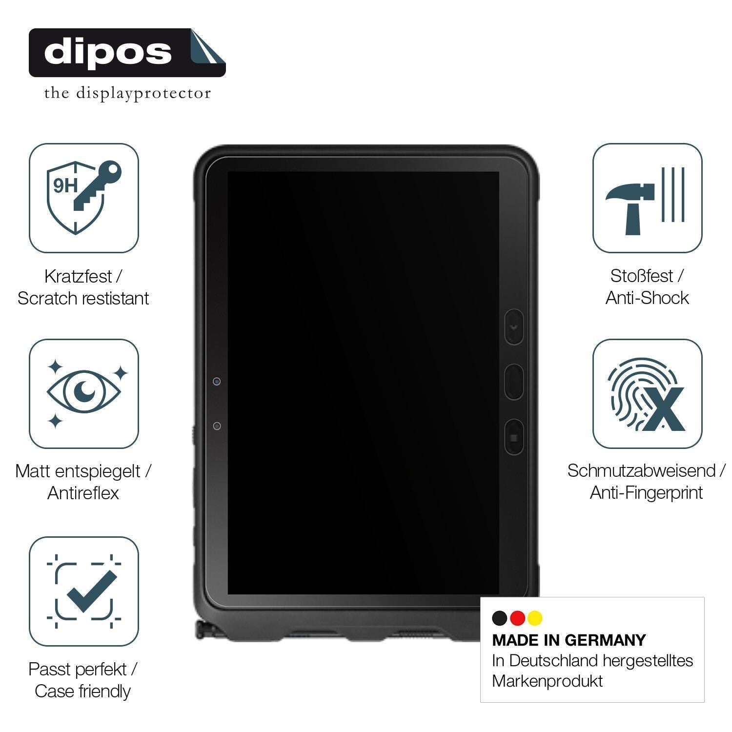 2x 9H Schutzfolie matt für Samsung Galaxy Tab Acti (7)