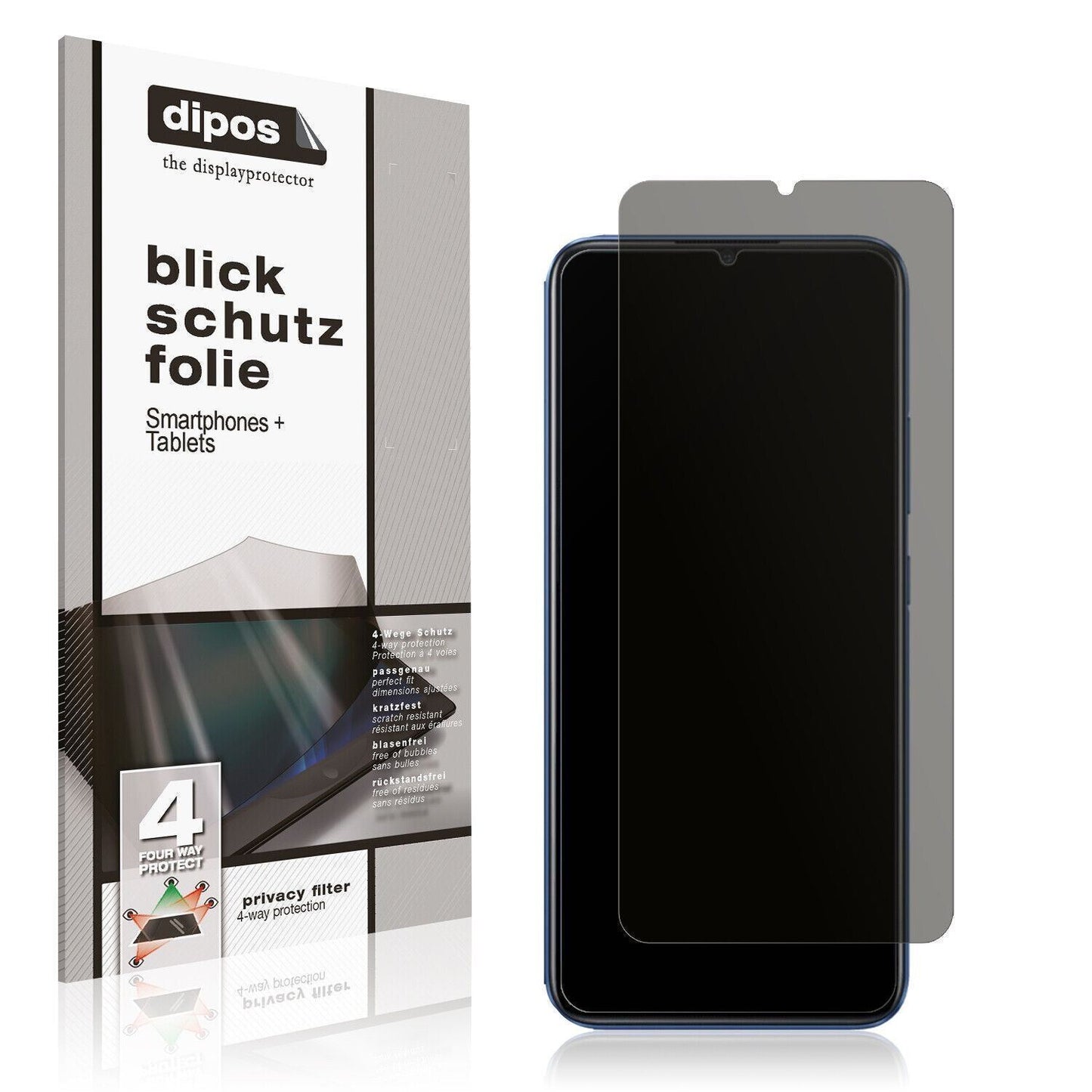 Blickschutzfolie für Oppo Realme C3i matt Schutzfo (1)
