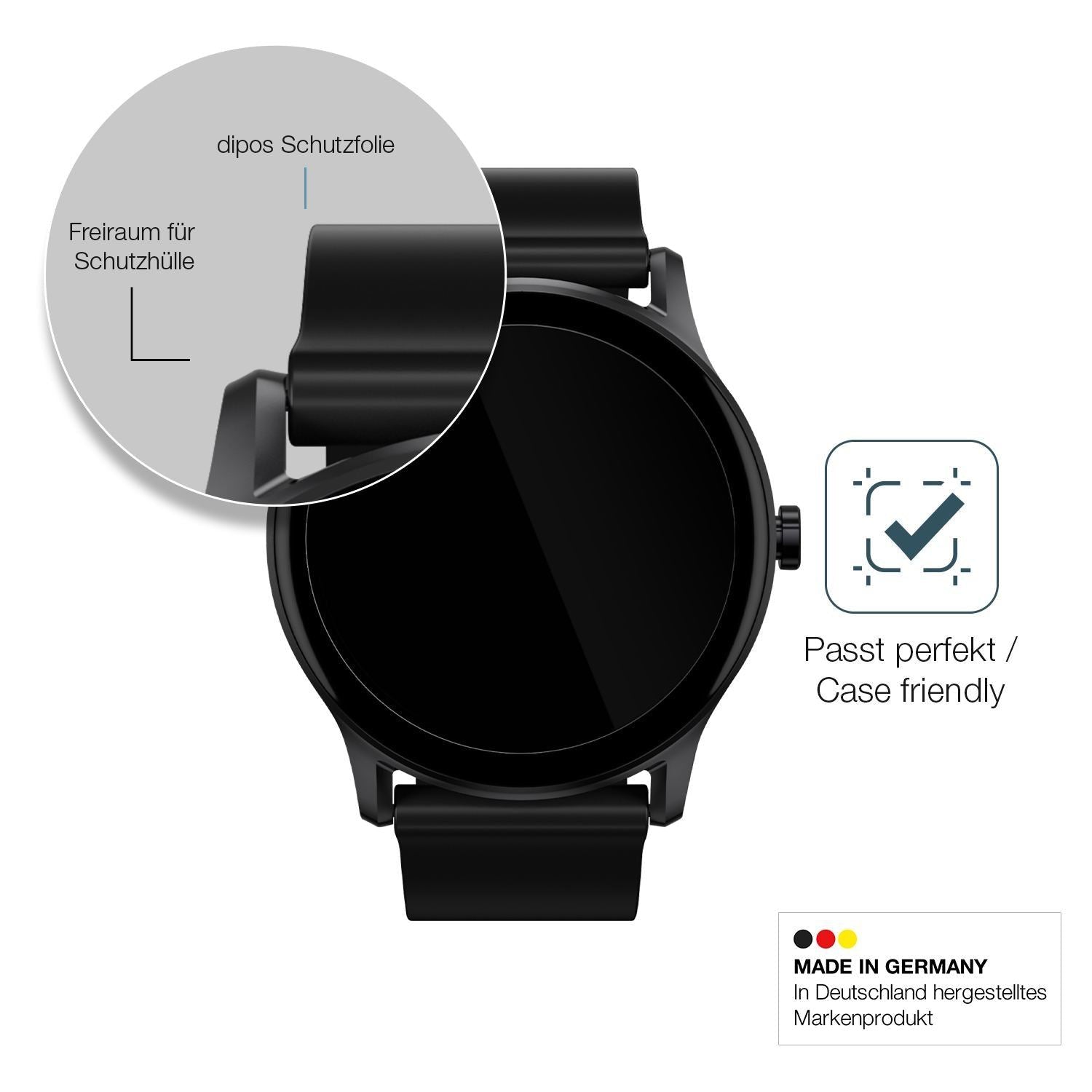 1x 9H Schutzfolie für Haylou GS Smartwatch Panzerf (6)