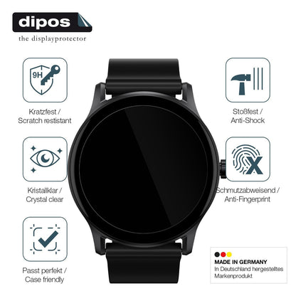 1x 9H Schutzfolie für Haylou GS Smartwatch Panzerf (7)