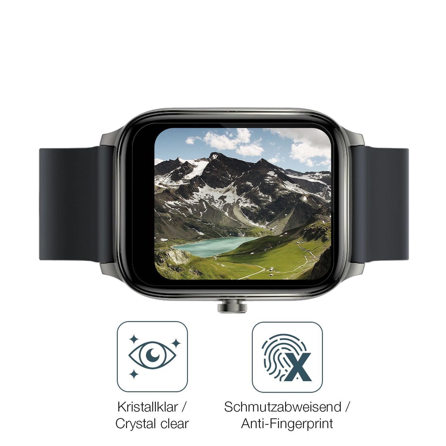 2x 9H Schutzfolie für Haylou GST Smartwatch Panzer (5)