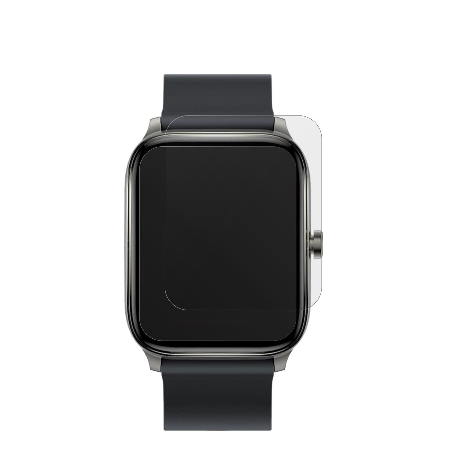 6x Schutzfolie matt für Haylou GST Smartwatch Disp (2)