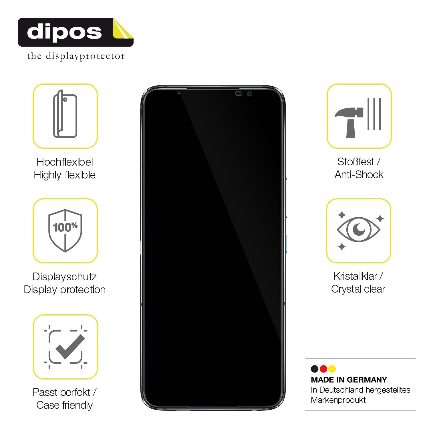 1x 3D Full Cover Schutzfolie für Asus ROG Phone 6  (7)