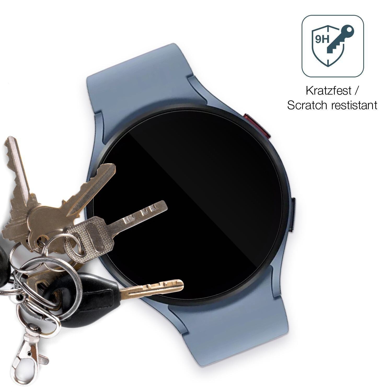 2x 9H Schutzfolie für Samsung Galaxy Watch 5 (44mm (3)