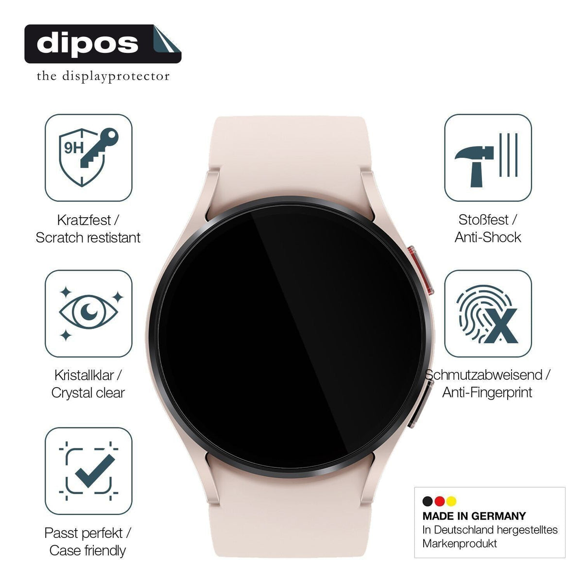 2x 9H Schutzfolie für Samsung Galaxy Watch 5 (40mm (7)
