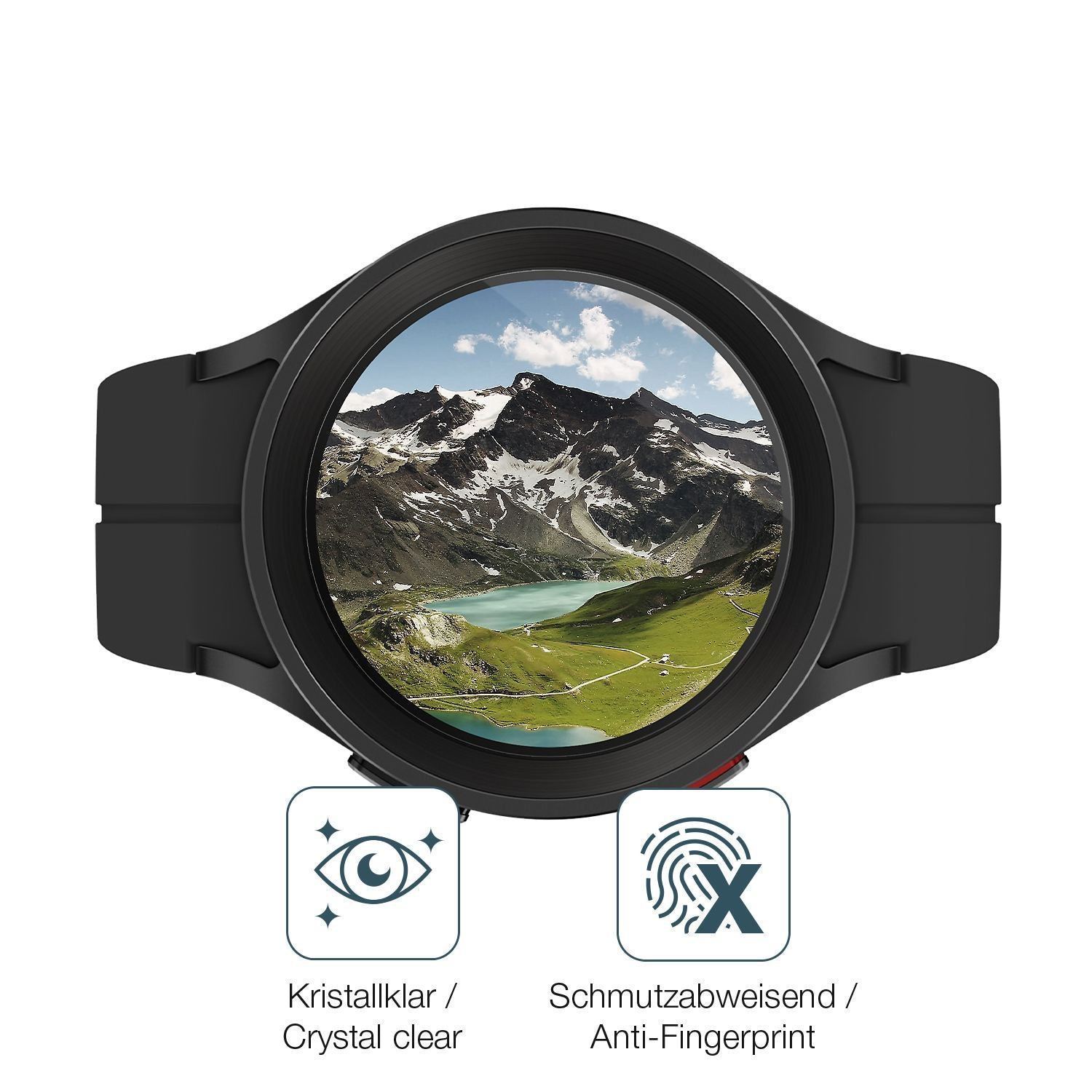 2x 9H Schutzfolie für Samsung Galaxy Watch 5 Pro L (5)