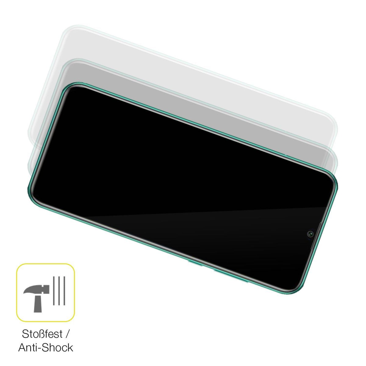 1x 3D Full Cover Schutzfolie für Huawei Enjoy 50 P (4)