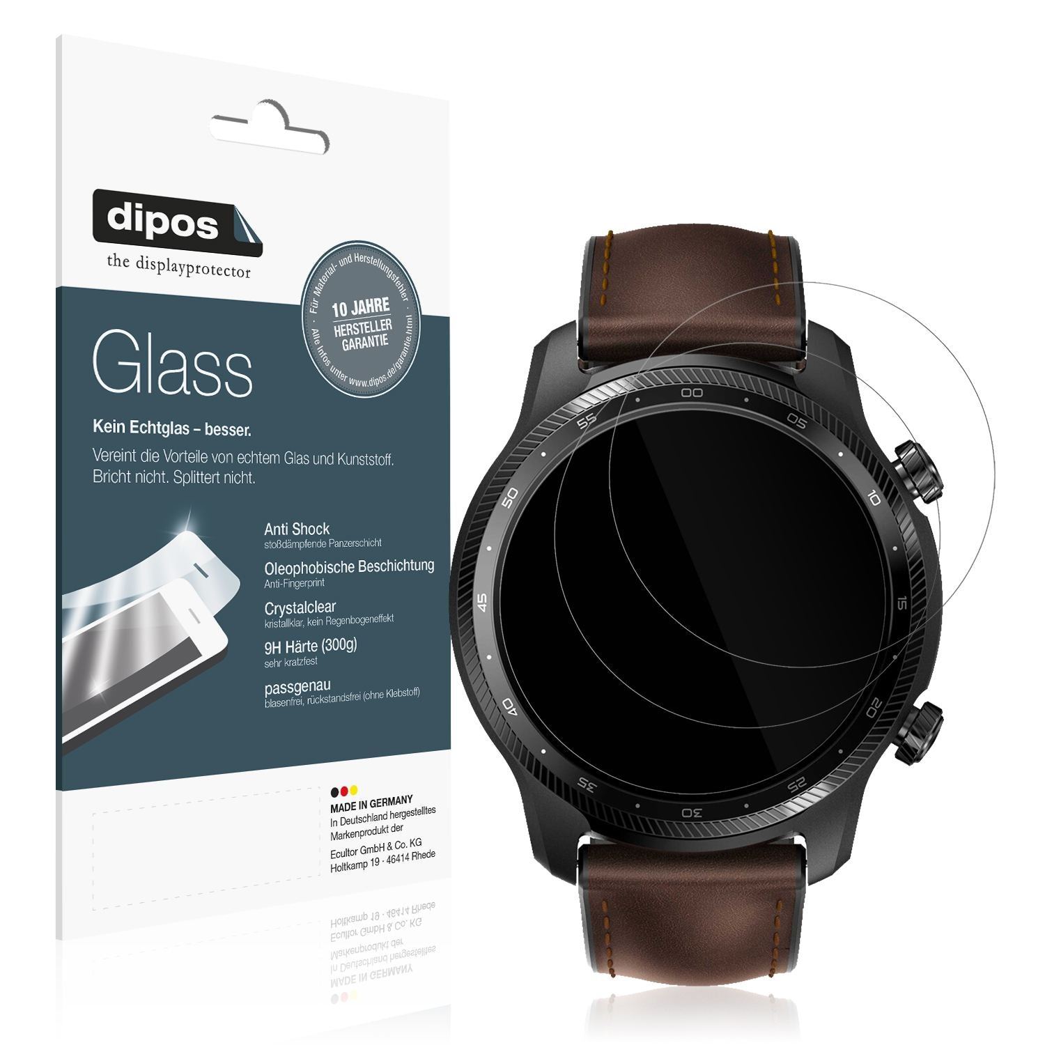 1x 9H Schutzfolie für Ticwatch Pro 3 Ultra Panzerf (1)