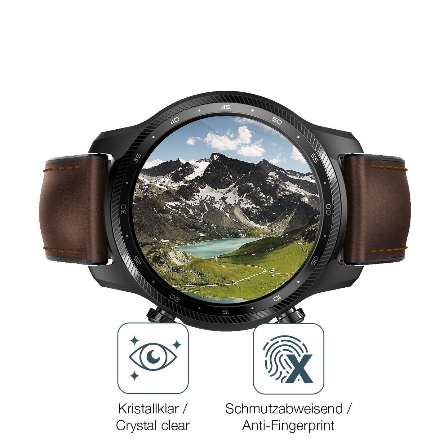 1x 9H Schutzfolie für Ticwatch Pro 3 Ultra Panzerf (5)