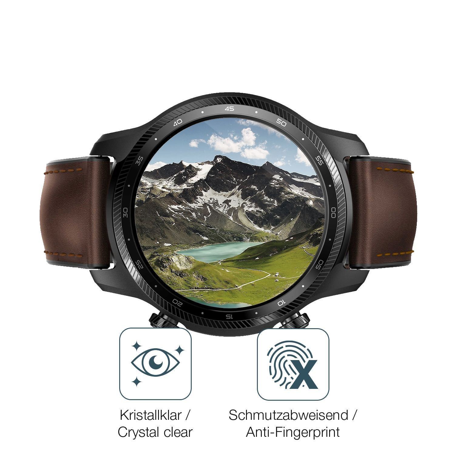 1x 9H Schutzfolie für Ticwatch Pro 3 Ultra Panzerf (5)