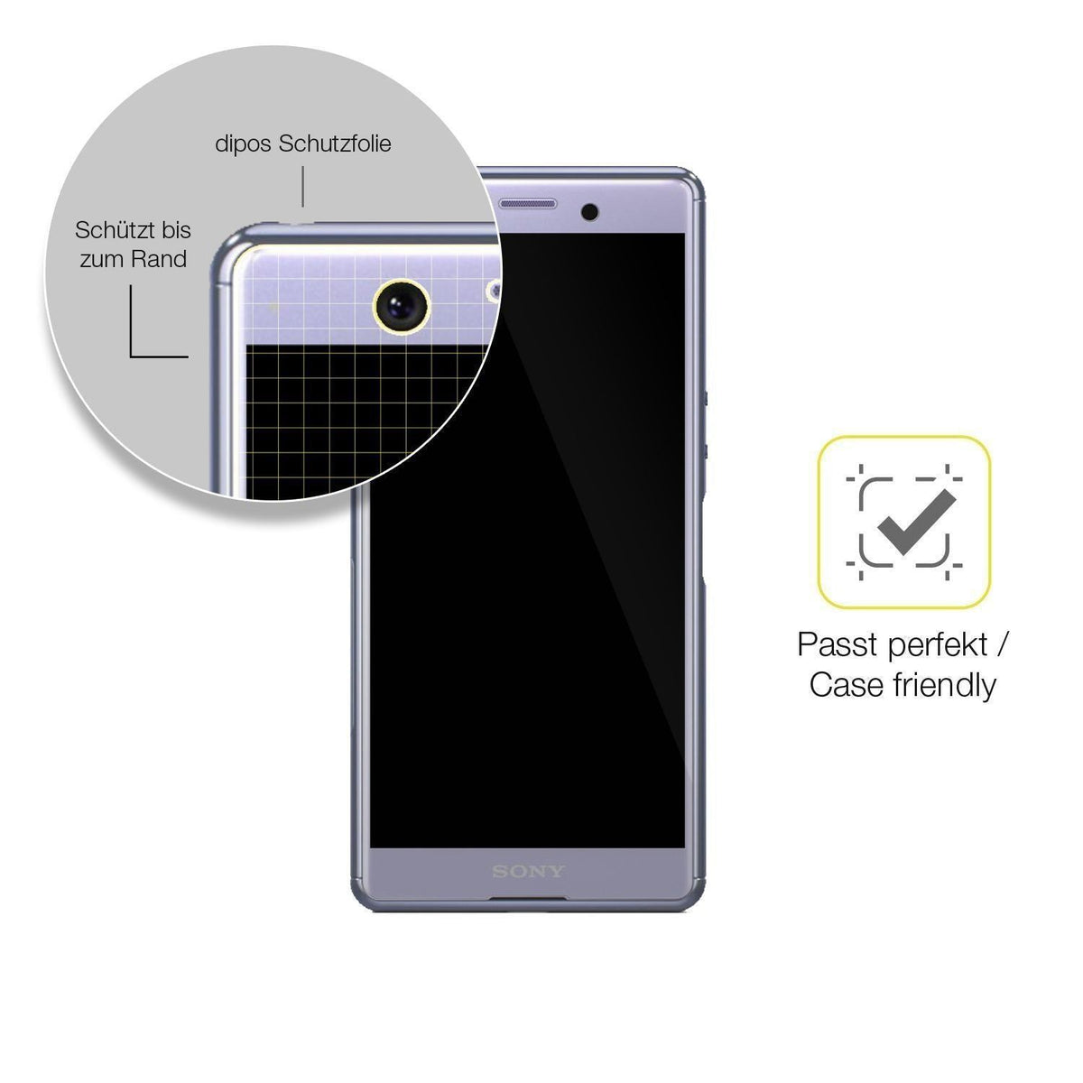 1x 3D Full Cover Schutzfolie für Sony Xperia Ace S (6)