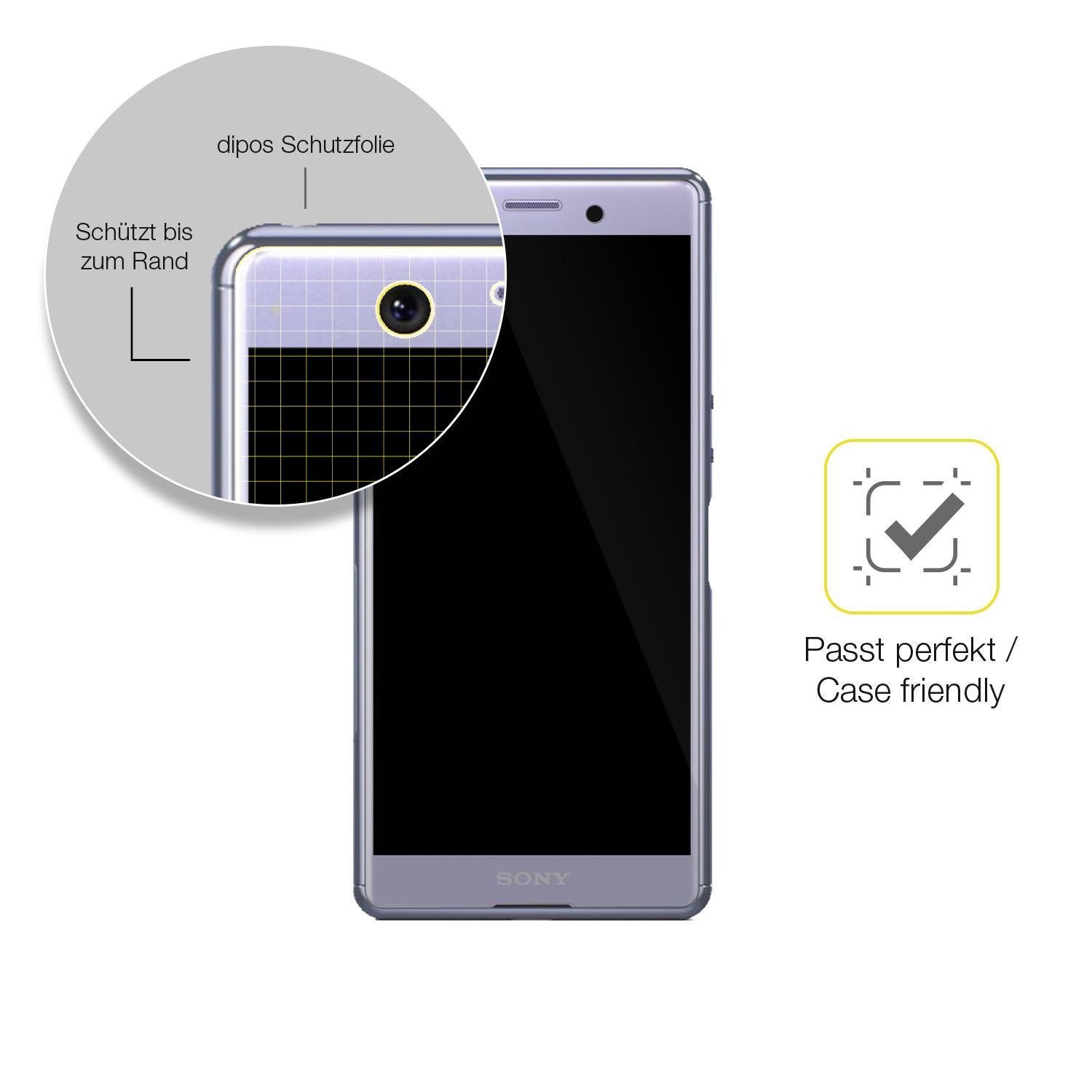 2x 3D Full Cover Schutzfolie für Sony Xperia Ace S (6)
