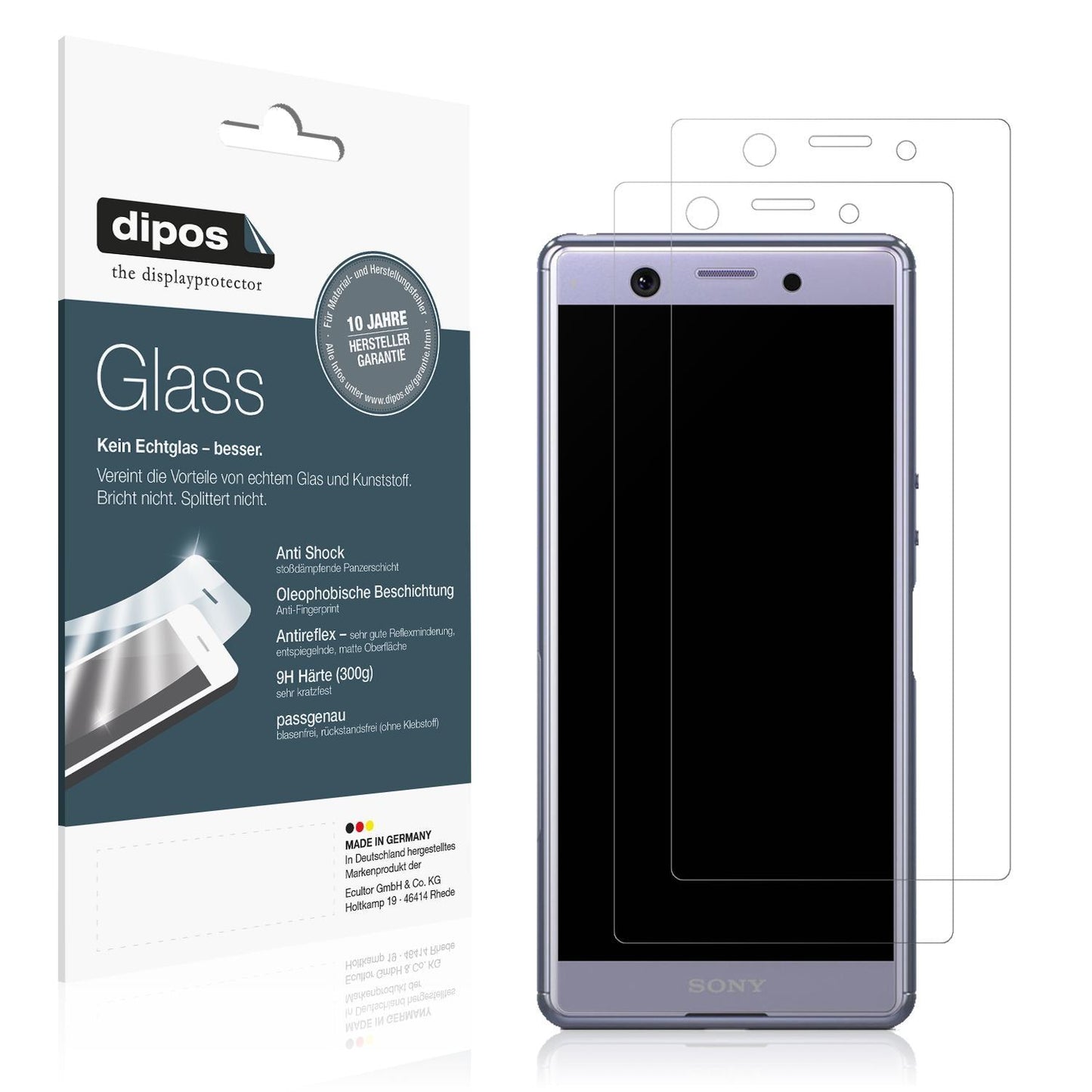 2x 9H Schutzfolie matt für Sony Xperia Ace SO-02L  (1)