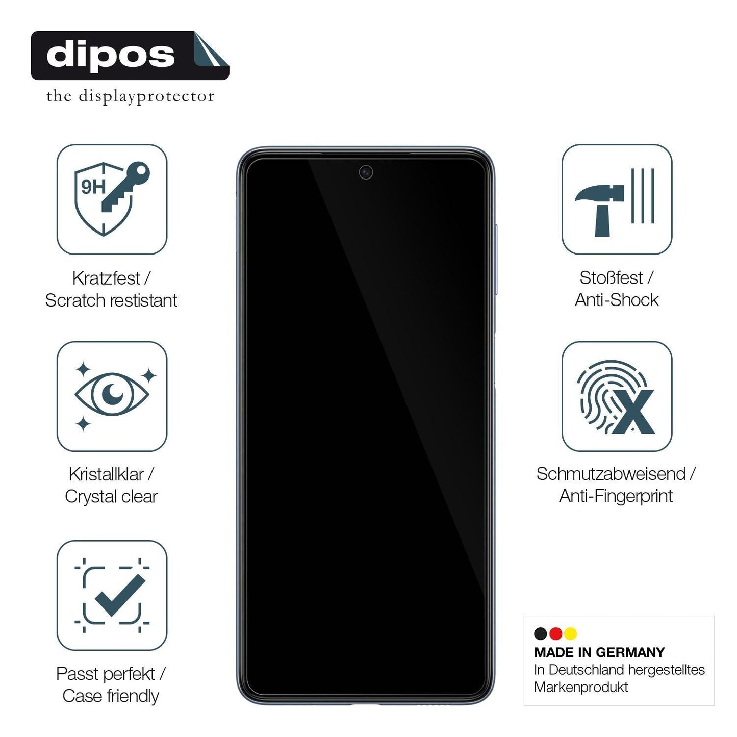 1x 9H Schutzfolie für Samsung Galaxy M53 5G Panzer (7)