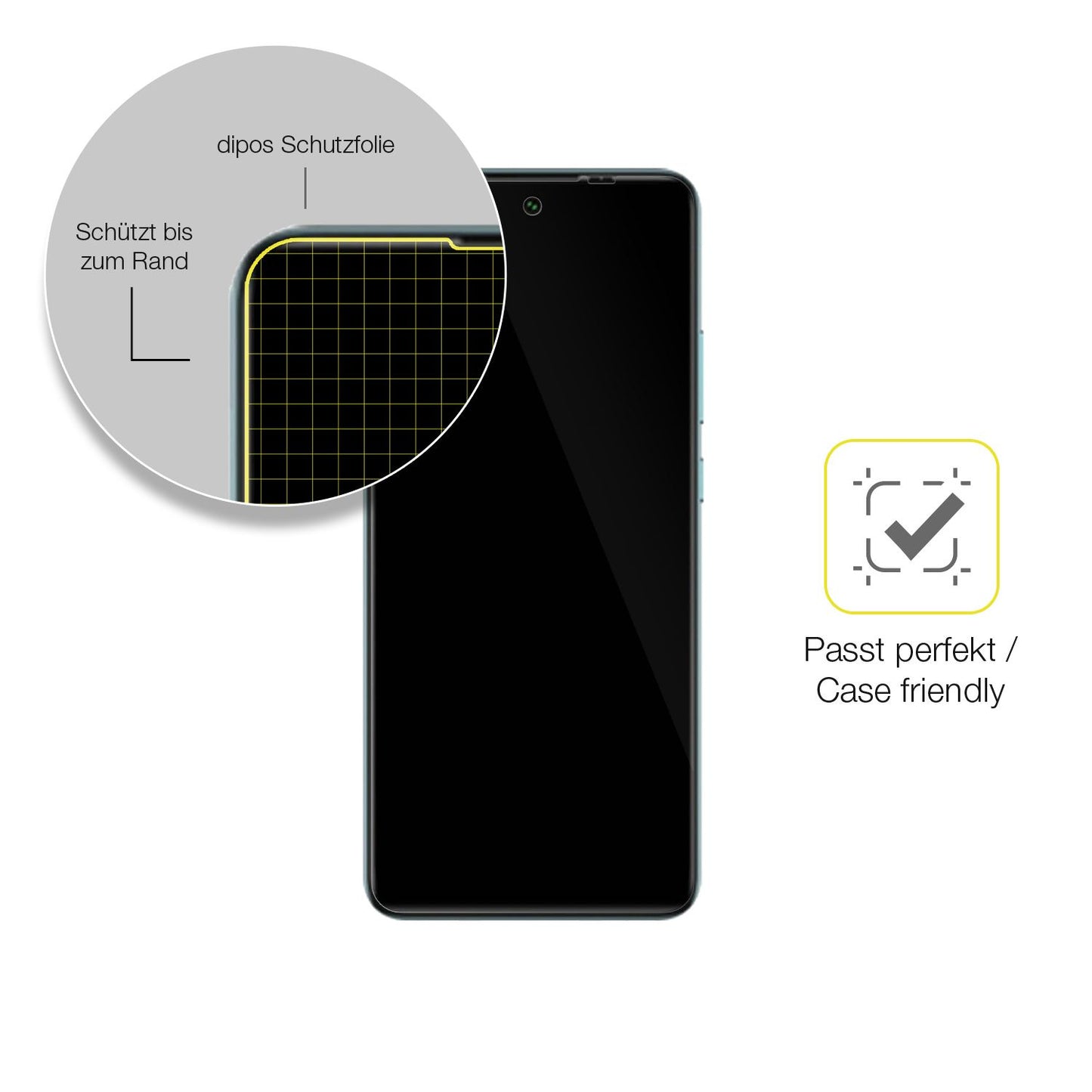 1x 3D Full Cover Schutzfolie für General Mobile GM (6)