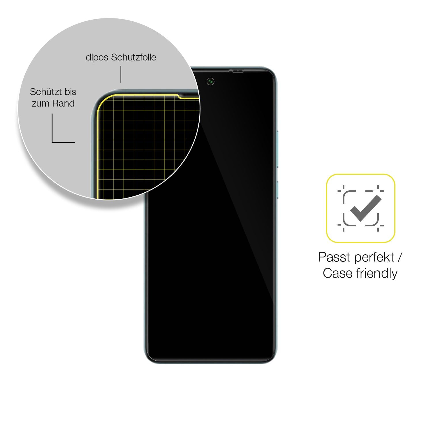 1x 3D Full Cover Schutzfolie für General Mobile GM (6)