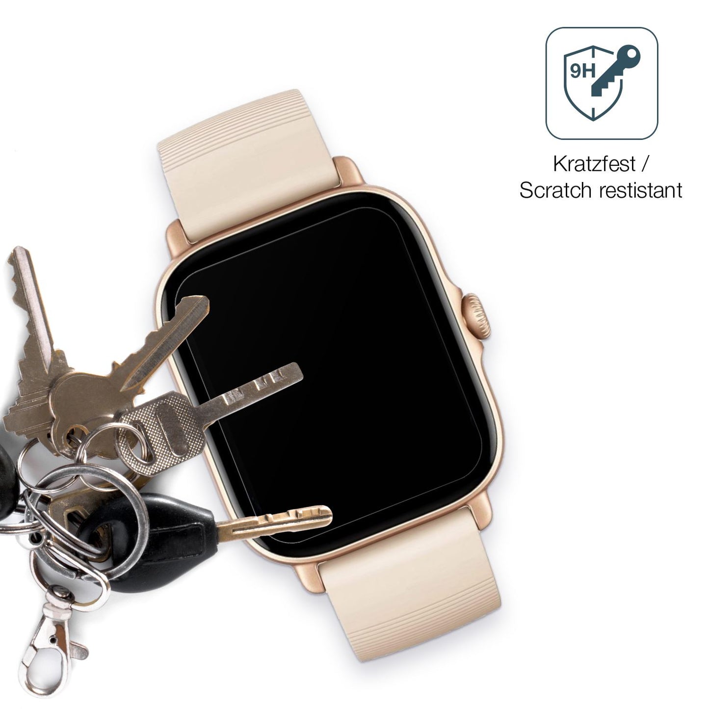 1x 9H Schutzfolie matt für Amazfit GTS 3 Panzerfol (3)