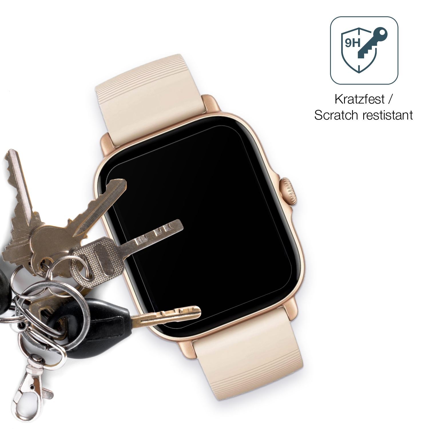 1x 9H Schutzfolie matt für Amazfit GTS 3 Panzerfol (3)