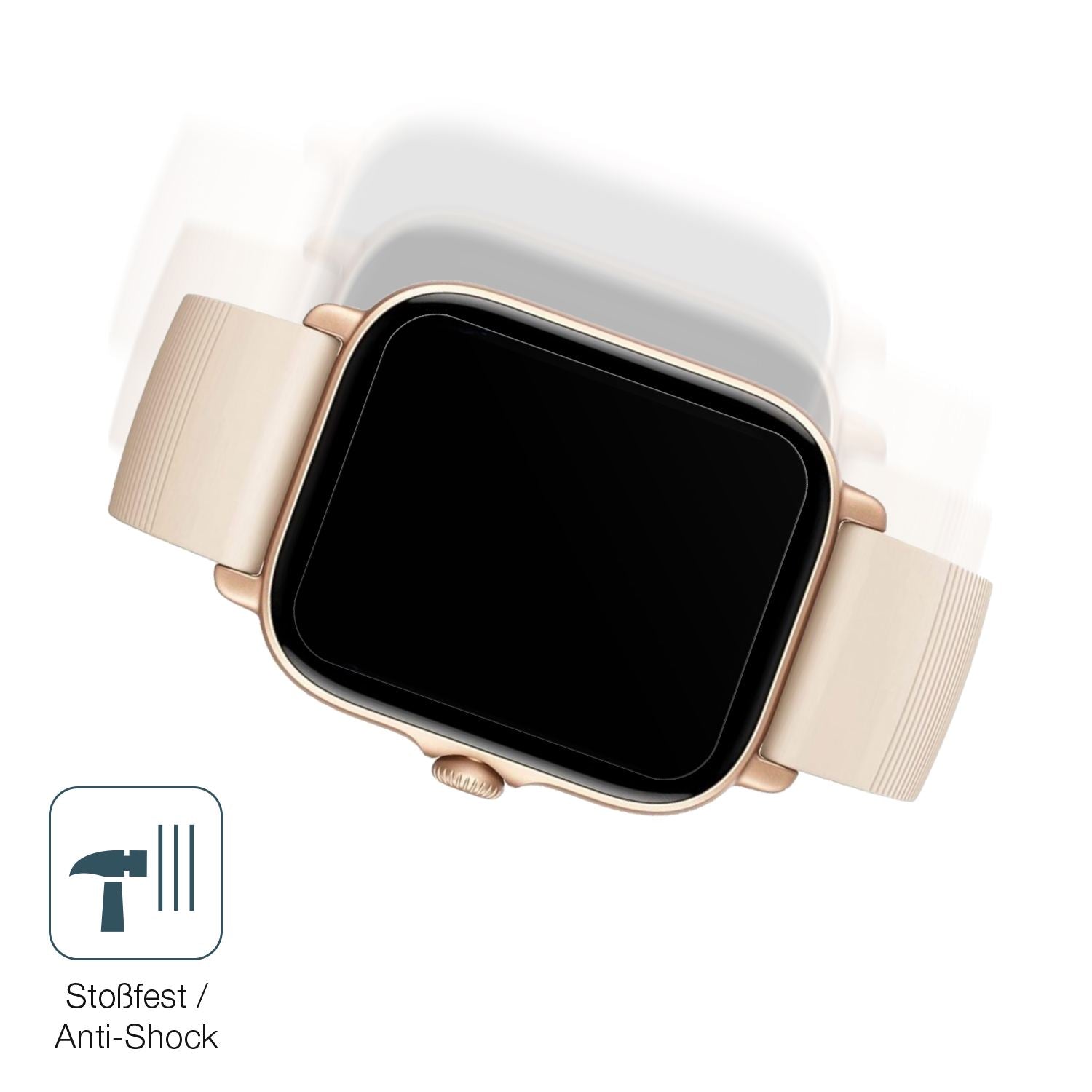 1x 9H Schutzfolie matt für Amazfit GTS 3 Panzerfol (4)