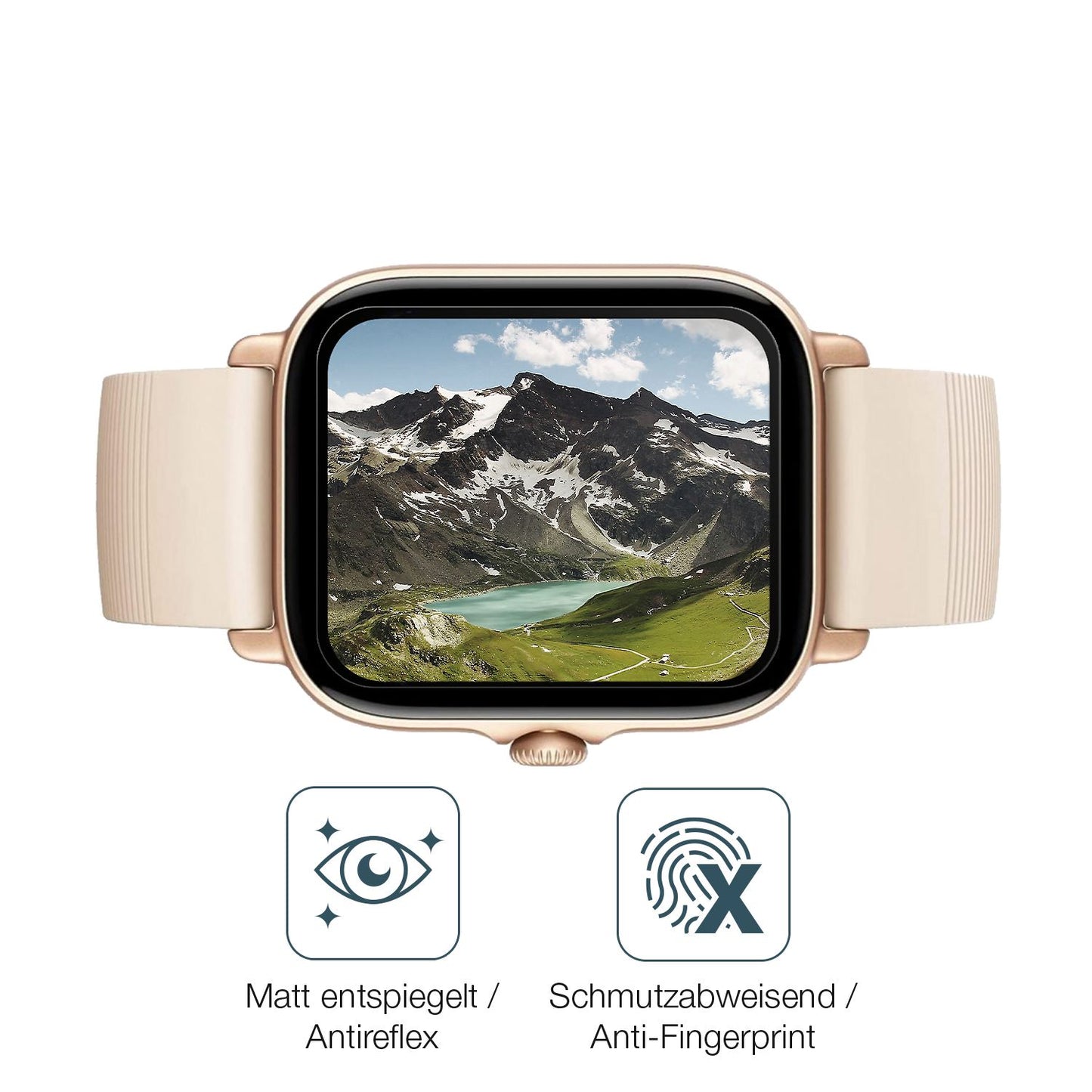 1x 9H Schutzfolie matt für Amazfit GTS 3 Panzerfol (5)