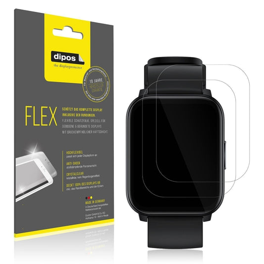 2x 3D Full Cover Schutzfolie für Realme Watch S100 (1)