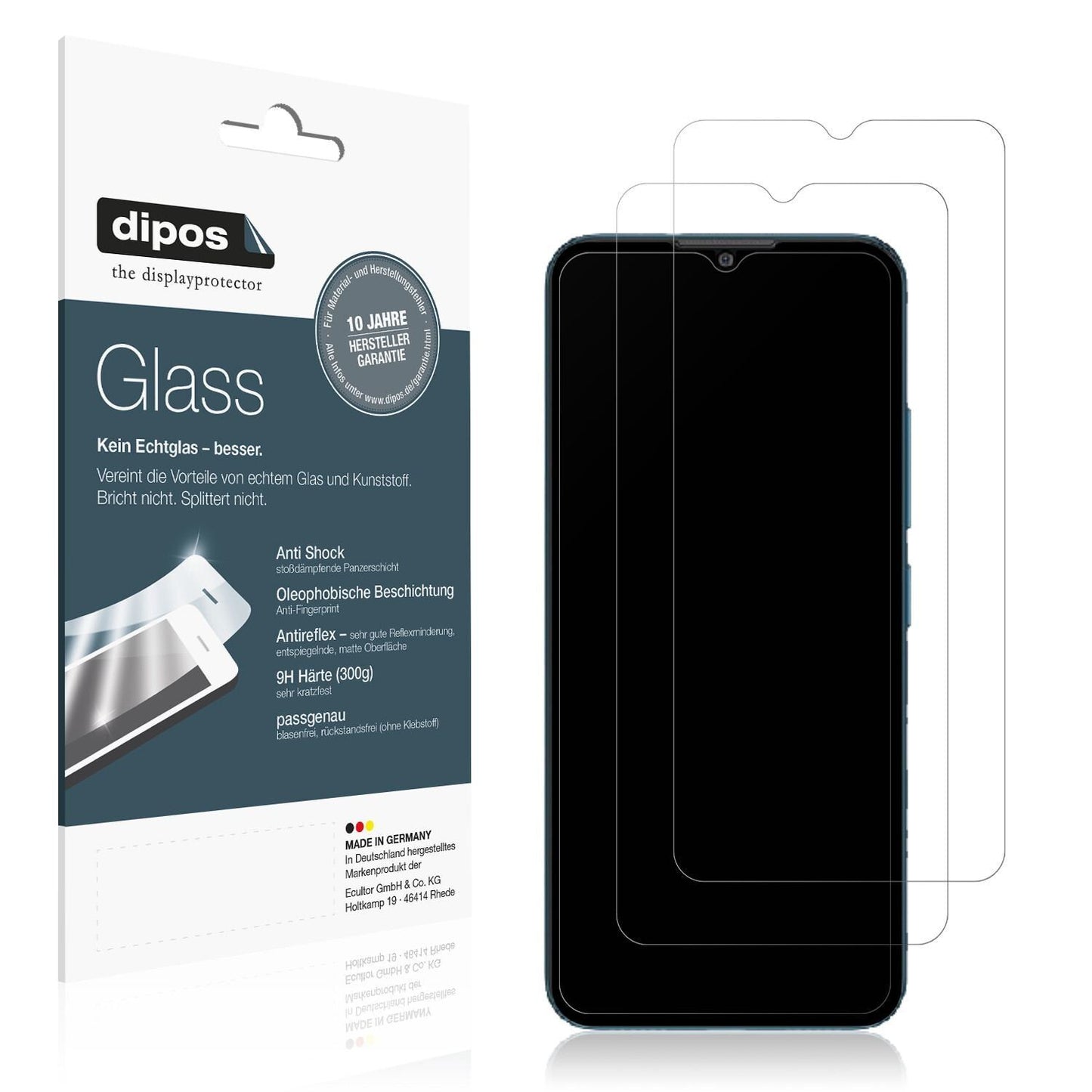 2x 9H Schutzfolie matt für Coolpad Cool 20 Panzerf (1)