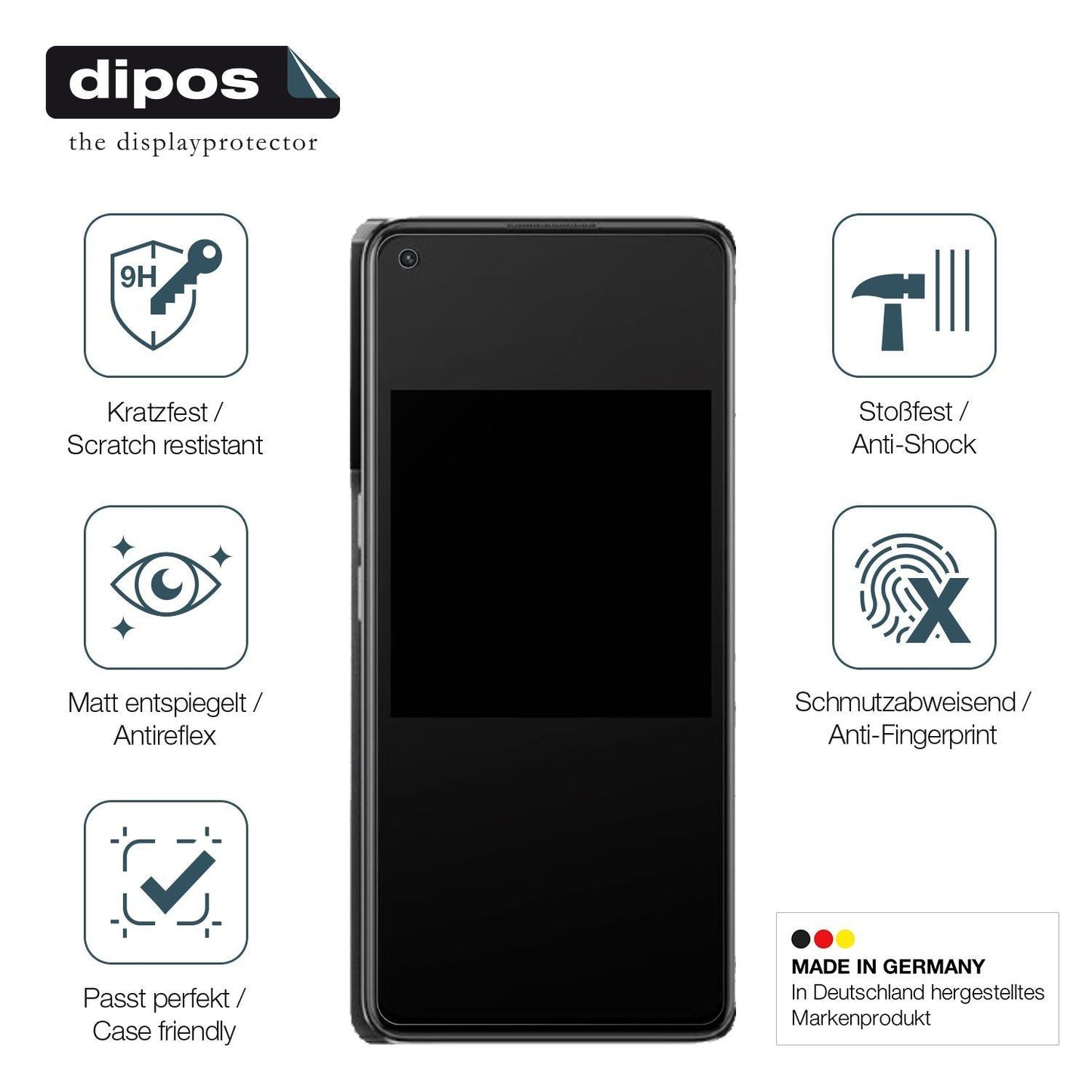 1x 9H Schutzfolie matt für Oppo K10 Pro 5G Panzerf (7)
