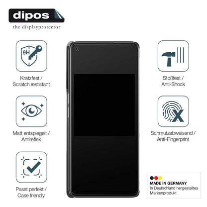 1x 9H Schutzfolie matt für Oppo K10 Pro 5G Panzerf (7)