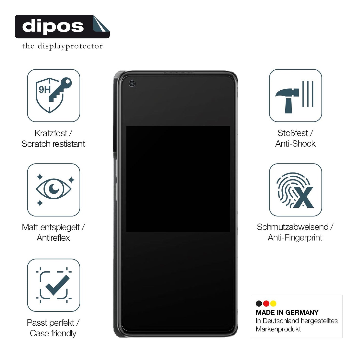 2x 9H Schutzfolie matt für Oppo K10 Pro 5G Panzerf (7)