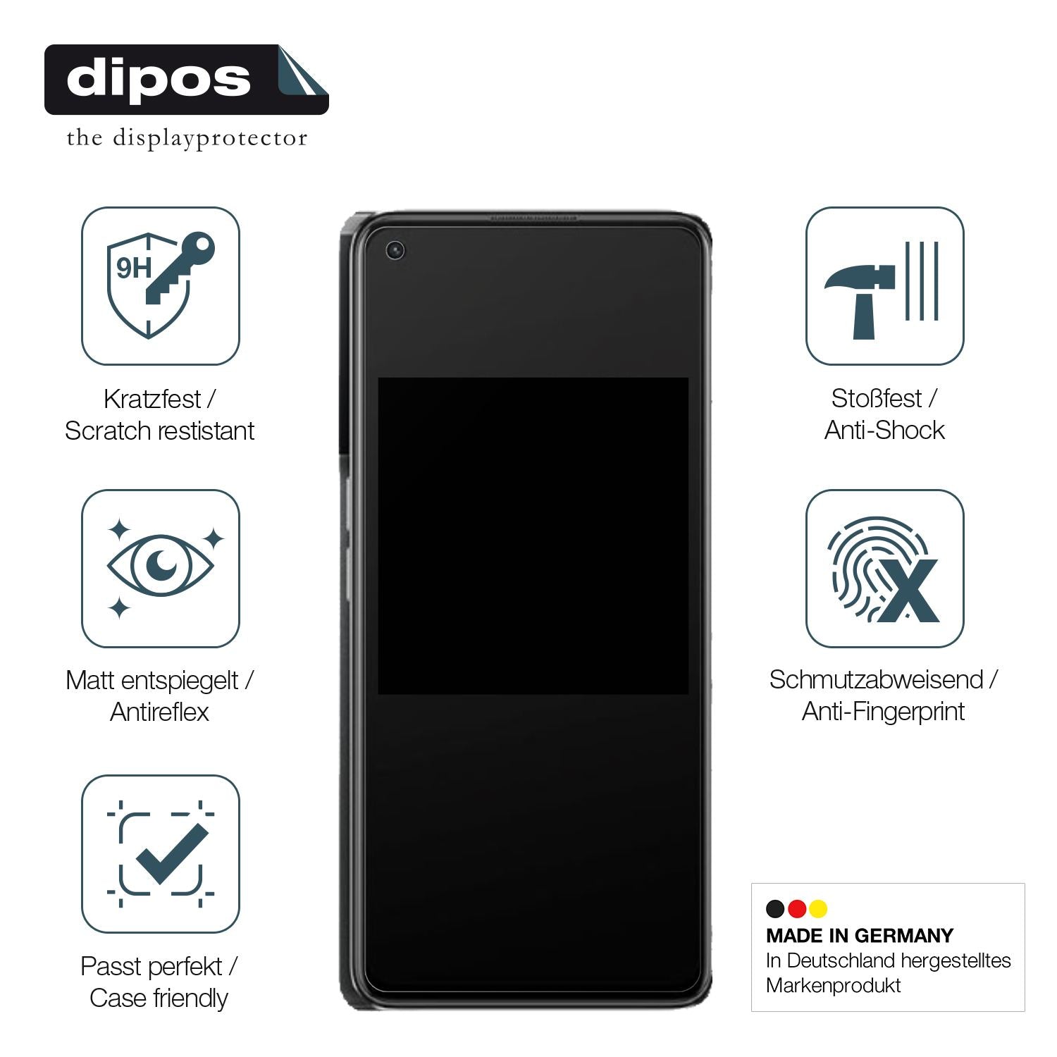 2x 9H Schutzfolie matt für Oppo K10 Pro 5G Panzerf (7)