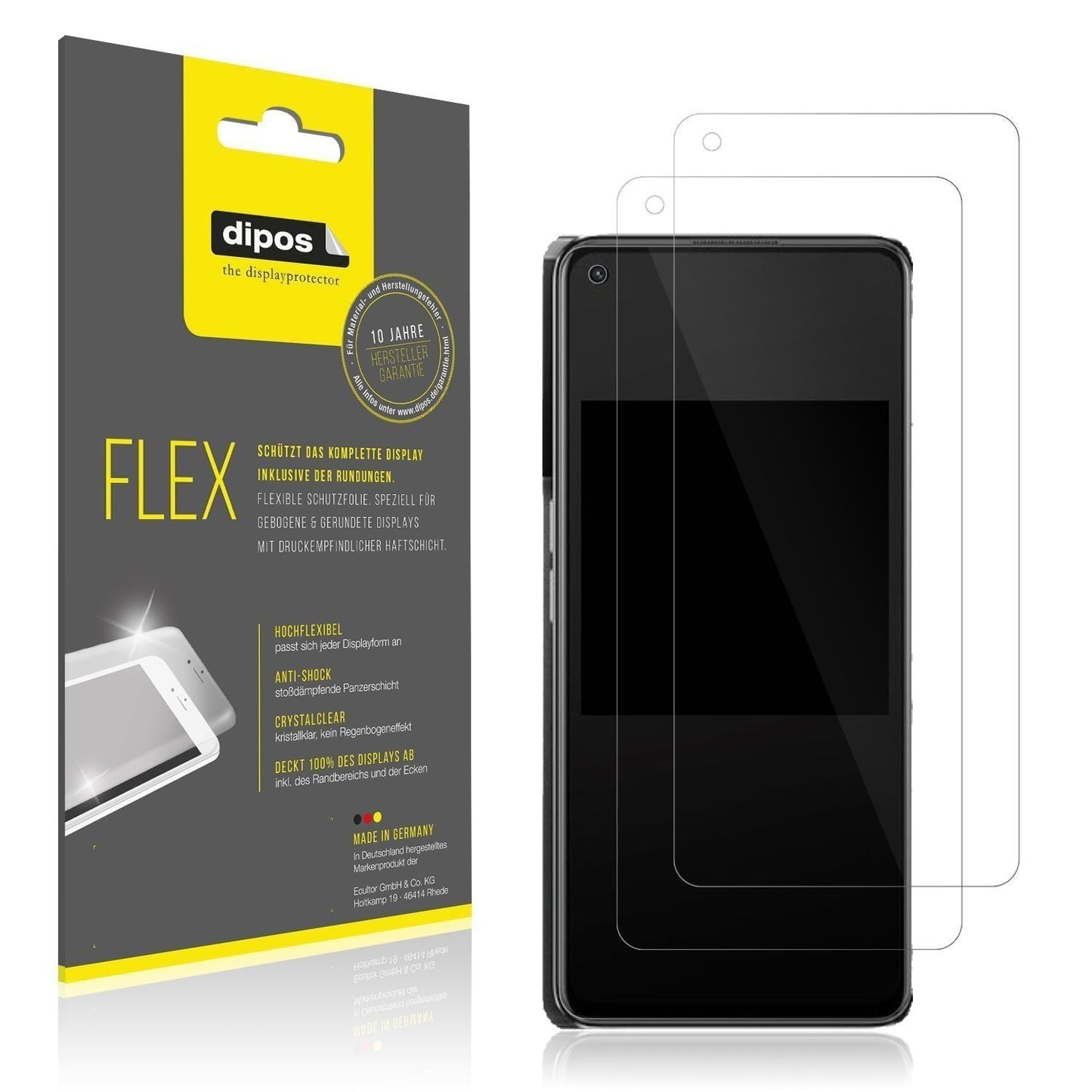 3x 3D Full Cover Schutzfolie für Oppo K10 Pro (1)