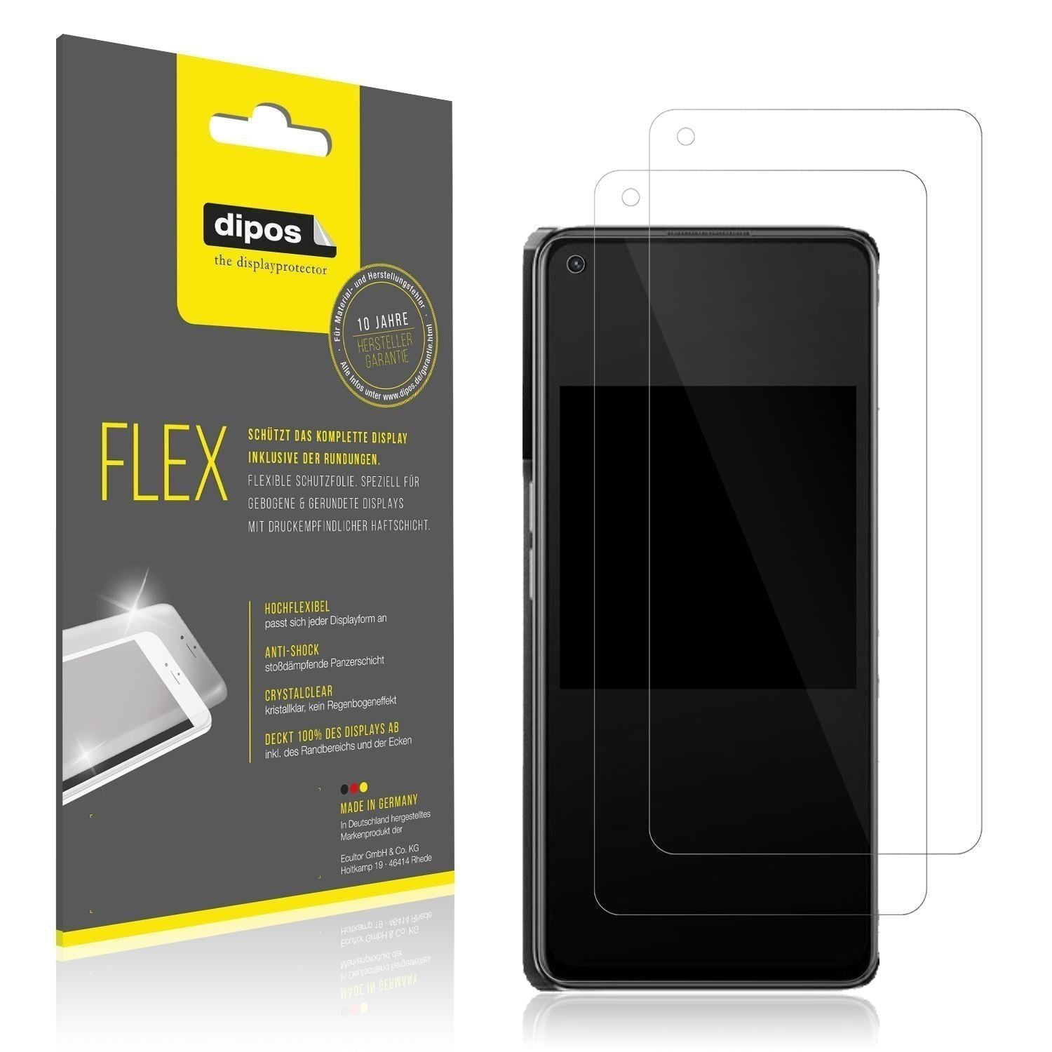 3x 3D Full Cover Schutzfolie für Oppo K10 Pro (1)