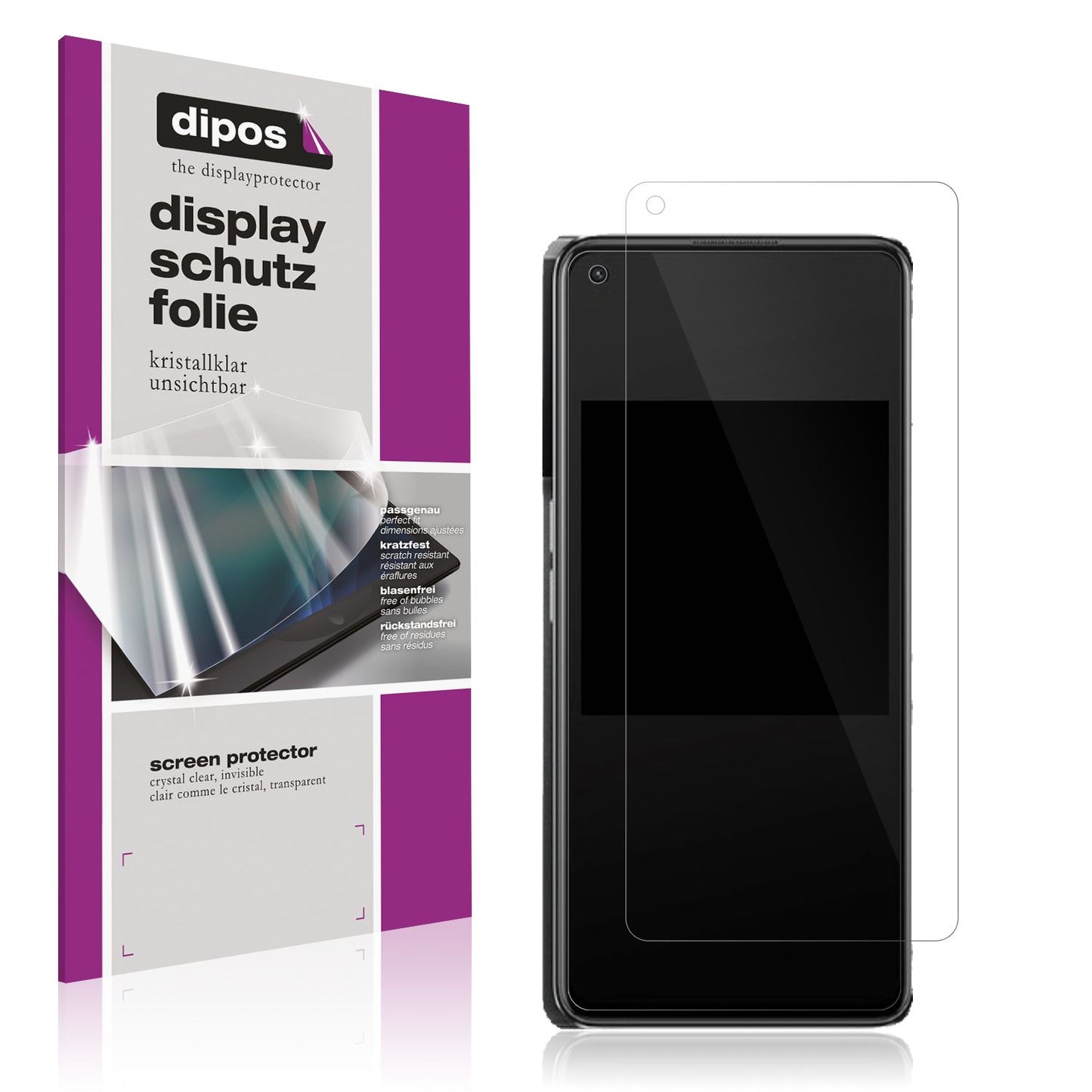 6x Schutzfolie klar für Oppo K10 Pro Display-Schut (1)