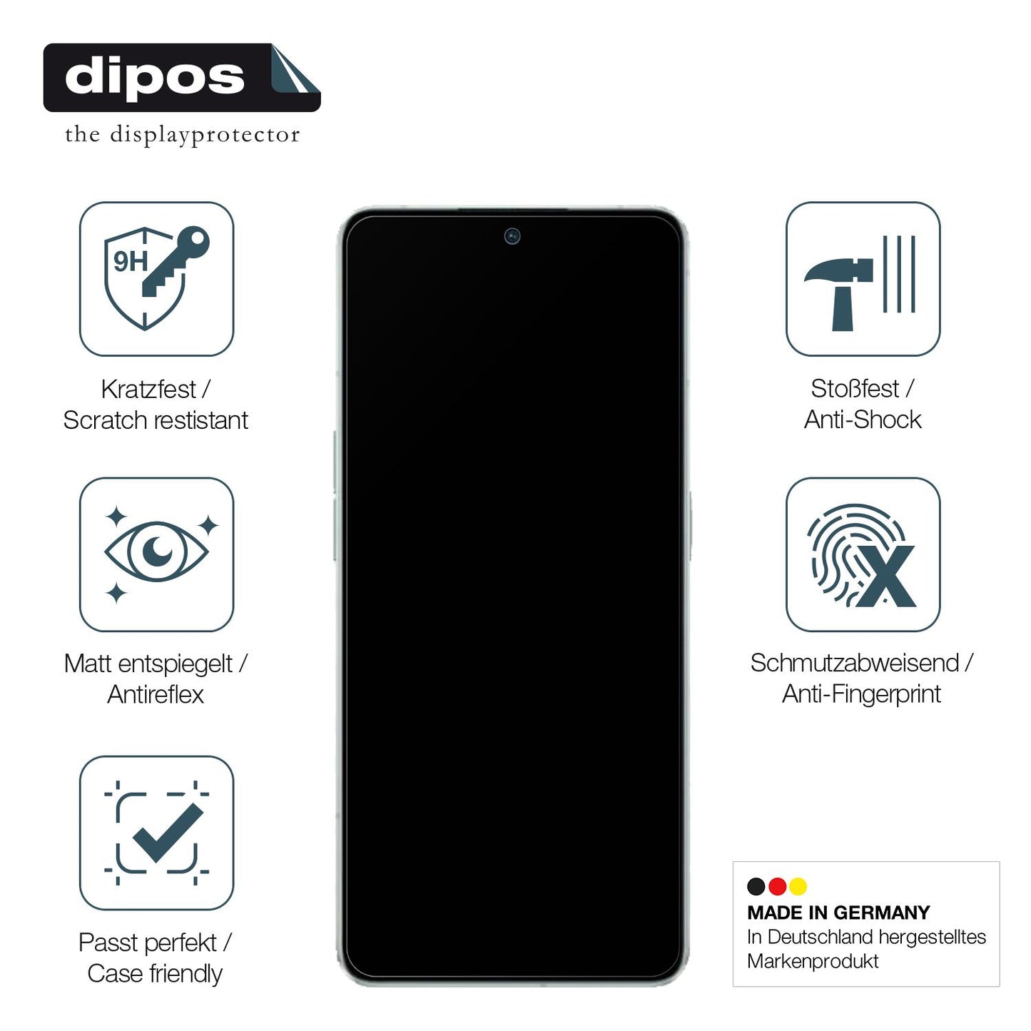 2x 9H Schutzfolie matt für Oppo Reno8 Pro Plus Pan (7)